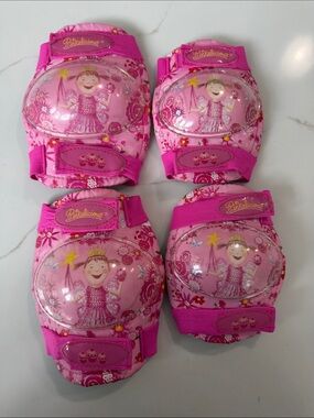 Pink Kids Knee and Elbow Pad Set